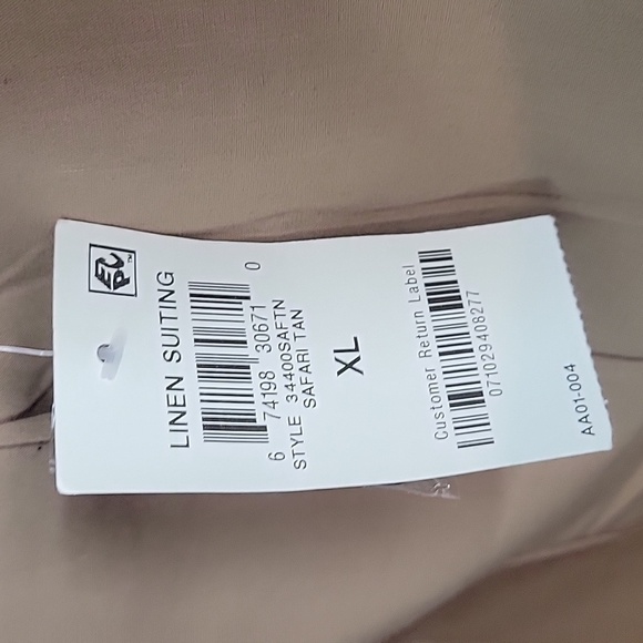 TASSO ELBA Linen Sport Coat Jacket Men's XL - Picture 3 of 11